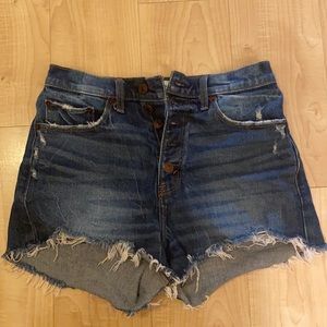 A&F High Rise Mom Shorts Size 26